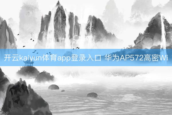 开云kaiyun体育app登录入口 华为AP572高密Wi