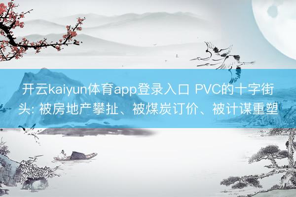 开云kaiyun体育app登录入口 PVC的十字街头: 被房地产攀扯、被煤炭订价、被计谋重塑