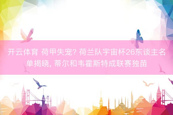 开云体育 荷甲失宠? 荷兰队宇宙杯26东谈主名单揭晓， 蒂尔和韦霍斯特成联赛独苗
